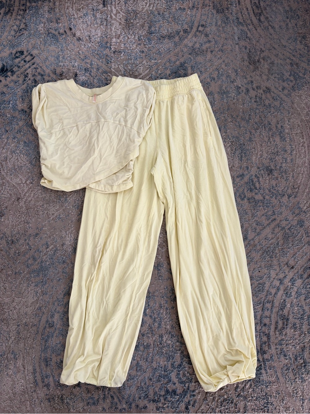 Free People yellow Hot Shot Crossover Set